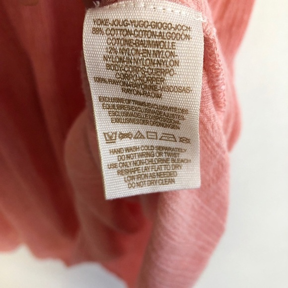 Free People Coral Henley Tunic Tank Top Size Small - Picture 10 of 13